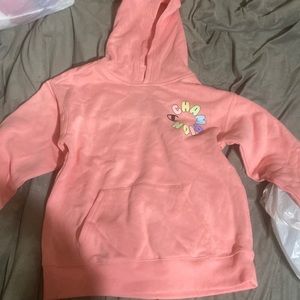 Girls large pink long sleeve sweatshirt